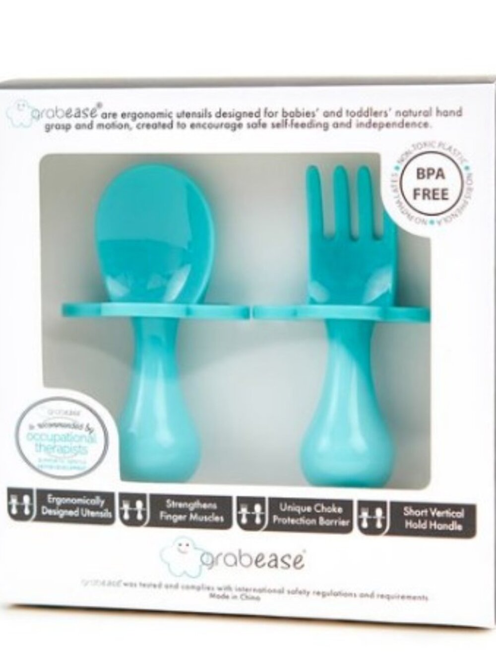 2 SETS Grabease Baby Feeding Utensils Ages 6M+ (two boxes)